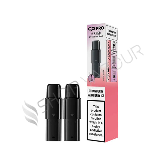 Strawberry Raspberry Ice CP 600 Prefilled Pods by Crystal Pro