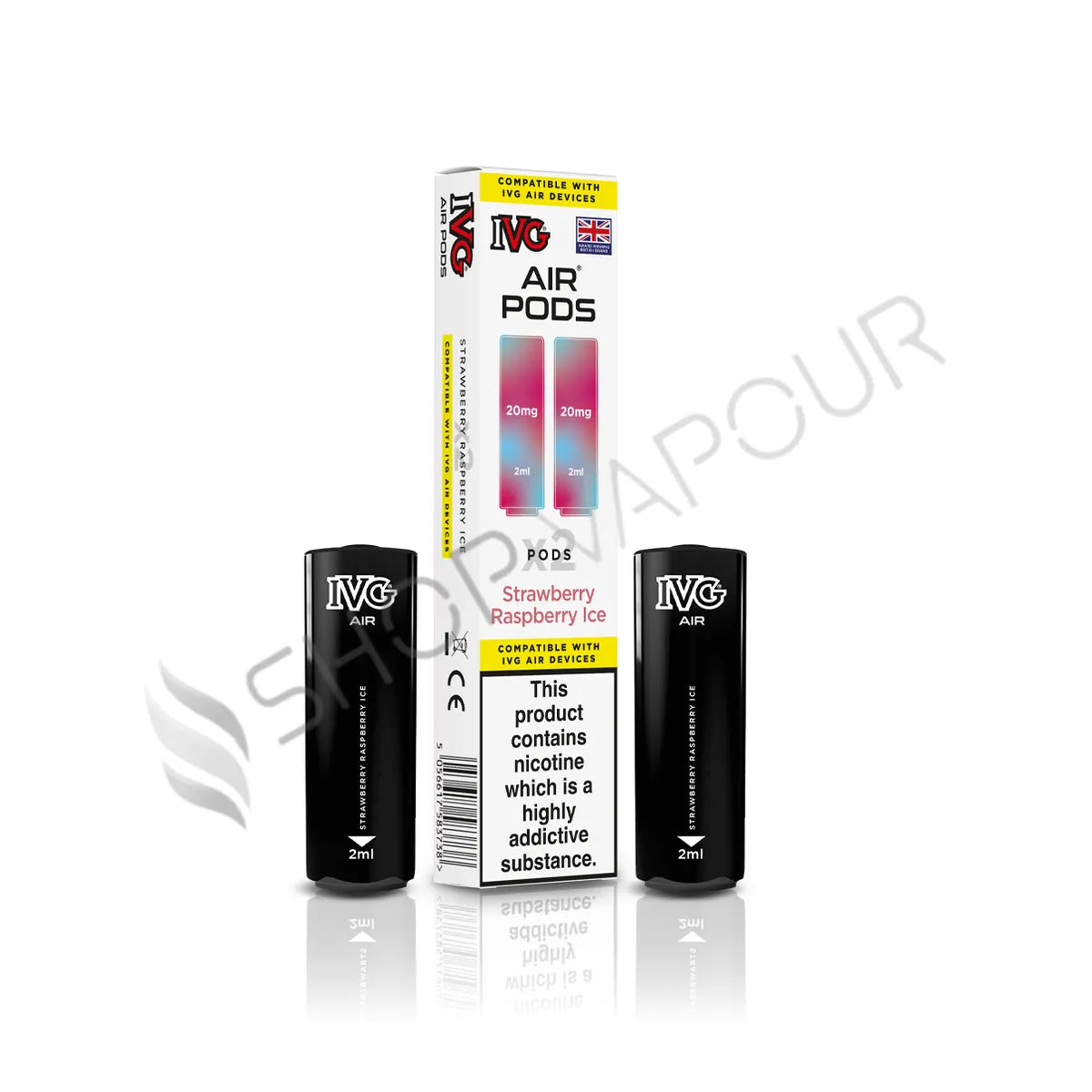 Strawberry Raspberry Ice Prefilled Pods by IVG Air