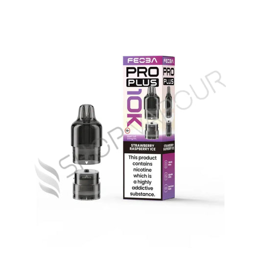 Strawberry Raspberry Ice Pro Plus 10K Prefilled Pod & Refill by Feoba