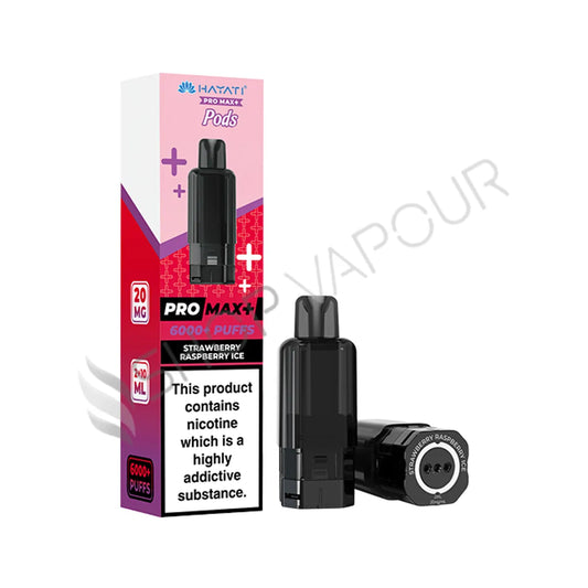 Strawberry Raspberry Ice Pro Max Plus 6000 Prefilled Pod & Refill by Hayati