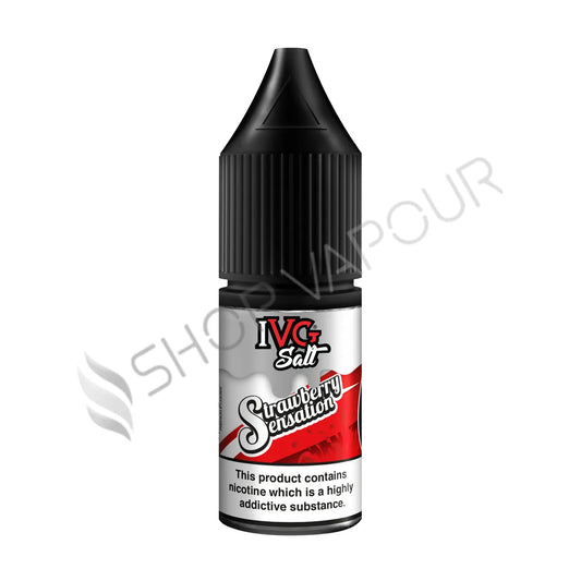 Strawberry Sensation Nic Salt E-Liquid by IVG Salts