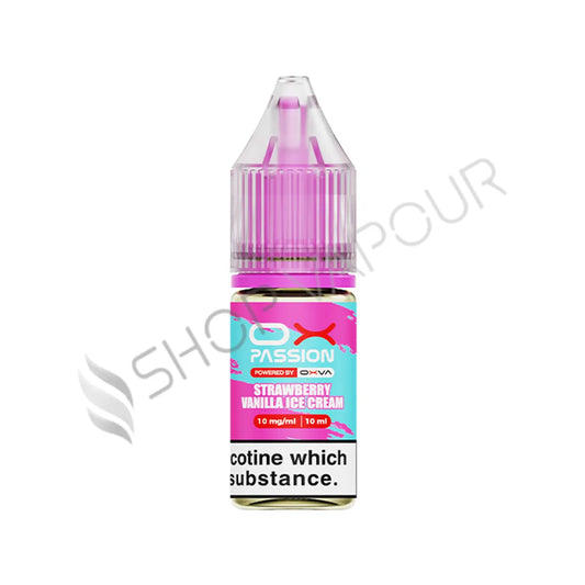 Strawberry Vanilla Ice Cream Nic Salt E-Liquid by Ox Passion