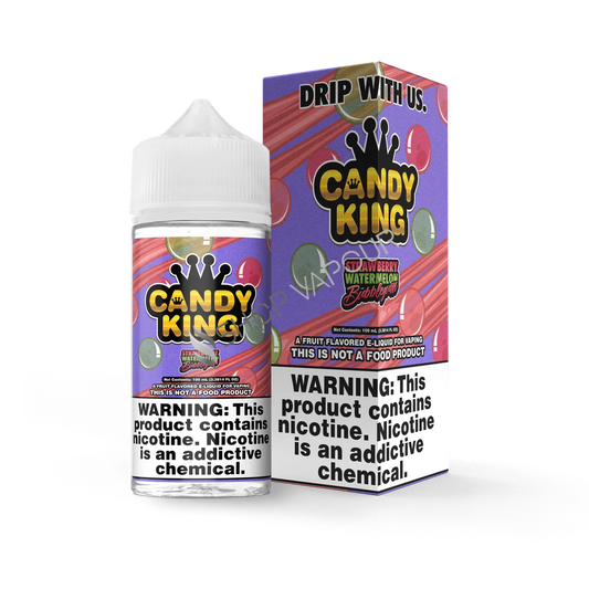 Strawberry Watermelon Bubblegum 100ml Shortfill E-Liquid by Candy King