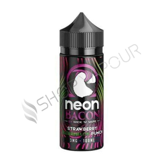 Strawberry Watermelon Punch'd 100ml Shortfill E-Liquid by Neon Bacon