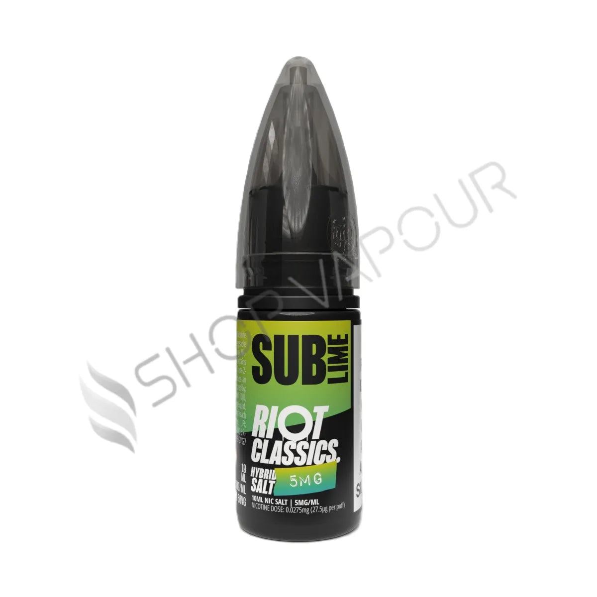 Sub-Lime Nic Salt E-Liquid by Riot Salt