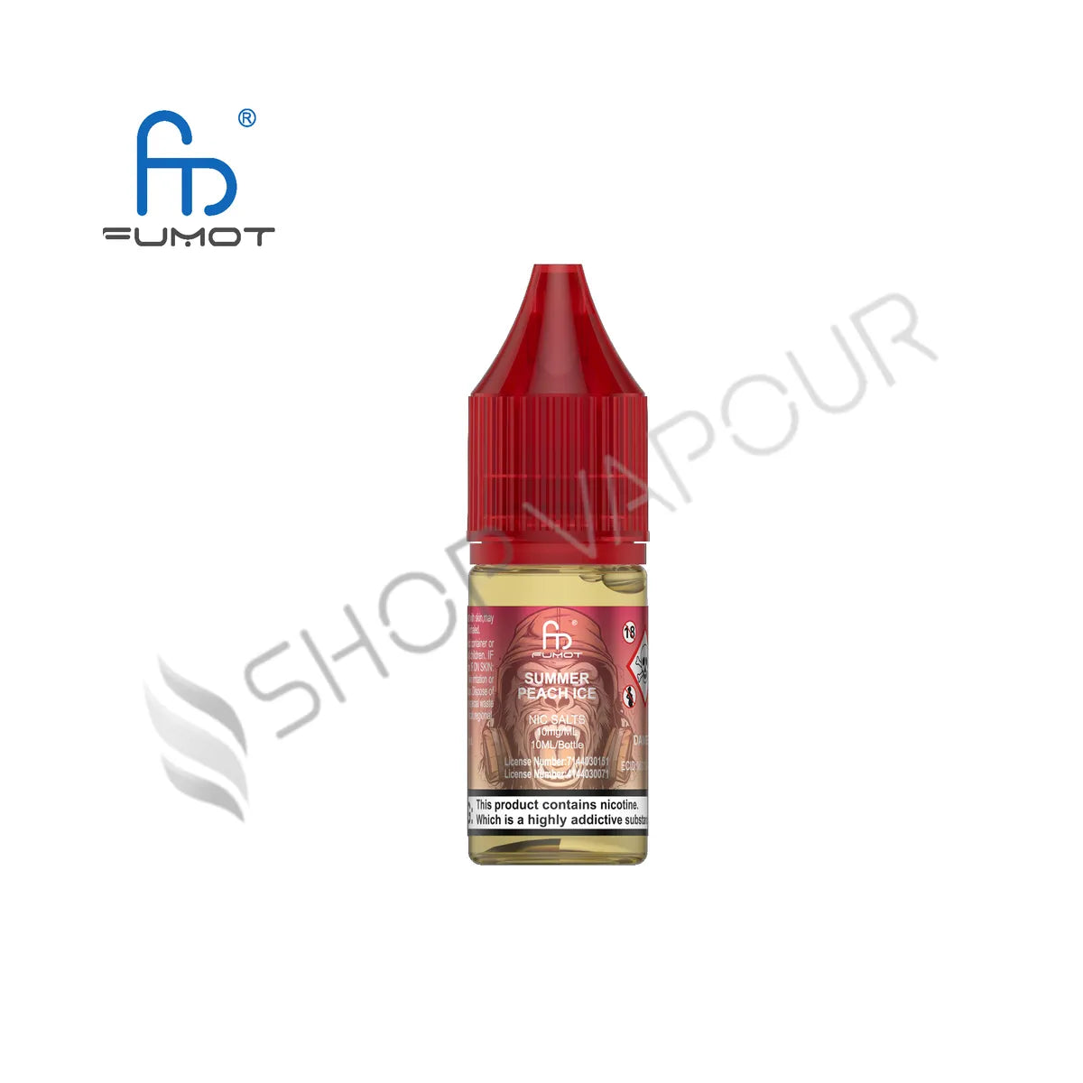 Summer Peach Ice Nic Salt E-Liquid by RandM 7000