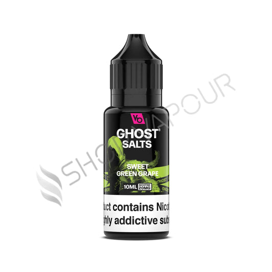 Sweet Green Grape Ice Nic Salt E-Liquid Vapes Bars Ghost