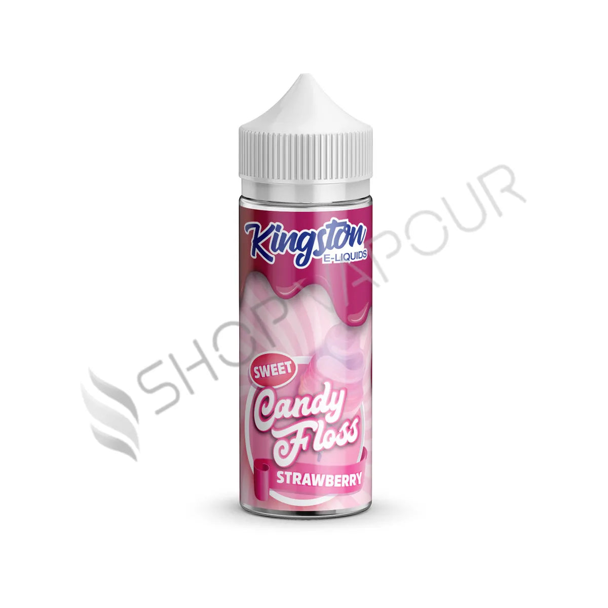 Sweet Strawberry 100ml Shortfill E-Liquid by Kingston Candy Floss