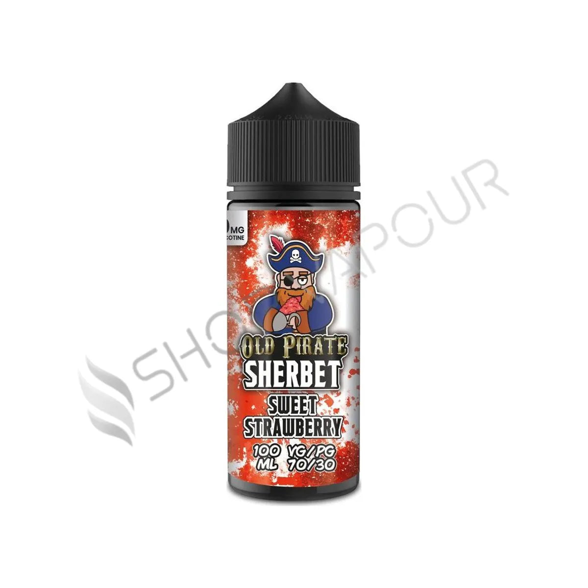 Sweet Strawberry 100ml Shortfill E-Liquid by Old Pirate Sherbet