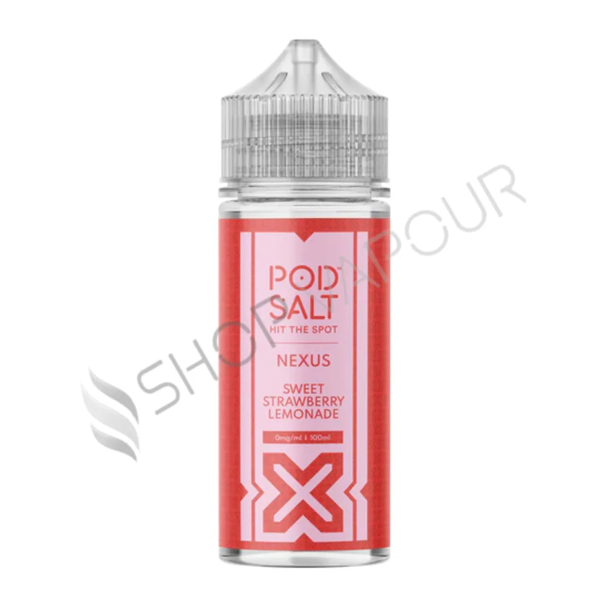 Sweet Strawberry Lemonade 100ml Shortfill E-Liquid by Pod Salt Nexus