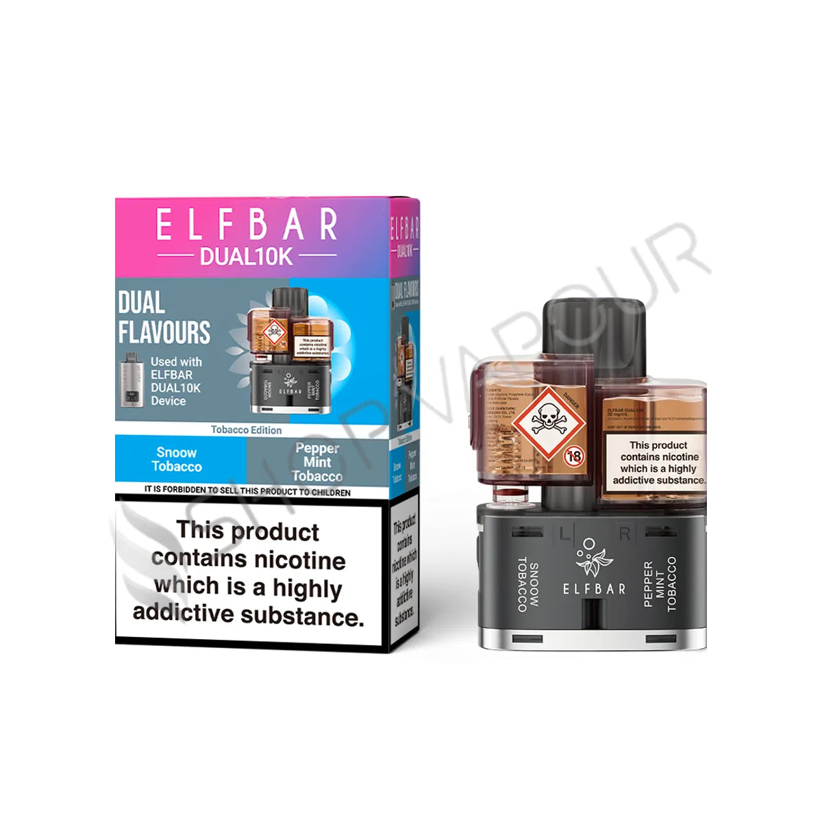 Tobacco Edition Dual 10K Prefilled Pod & Refill by Elf Bar