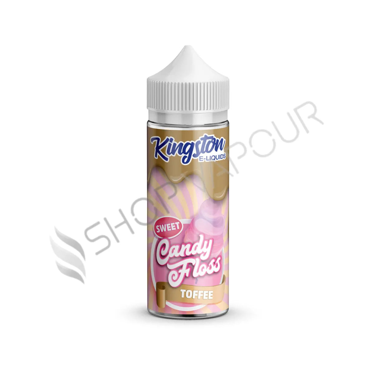 Sweet Toffee 100ml Shortfill E-Liquid by Kingston Candy Floss