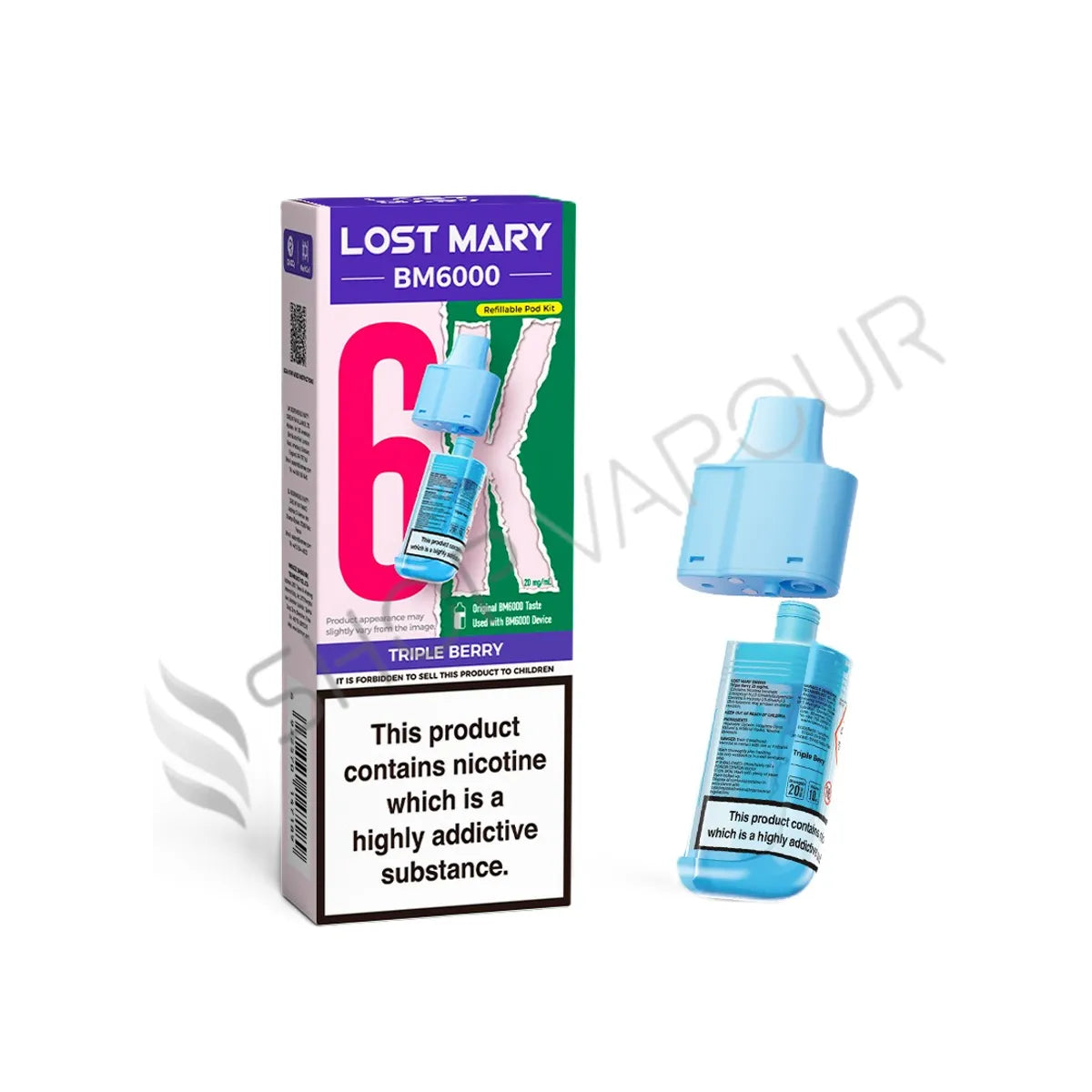 Triple Berry BM6000 Prefilled Pod & Refill by Lost Mary
