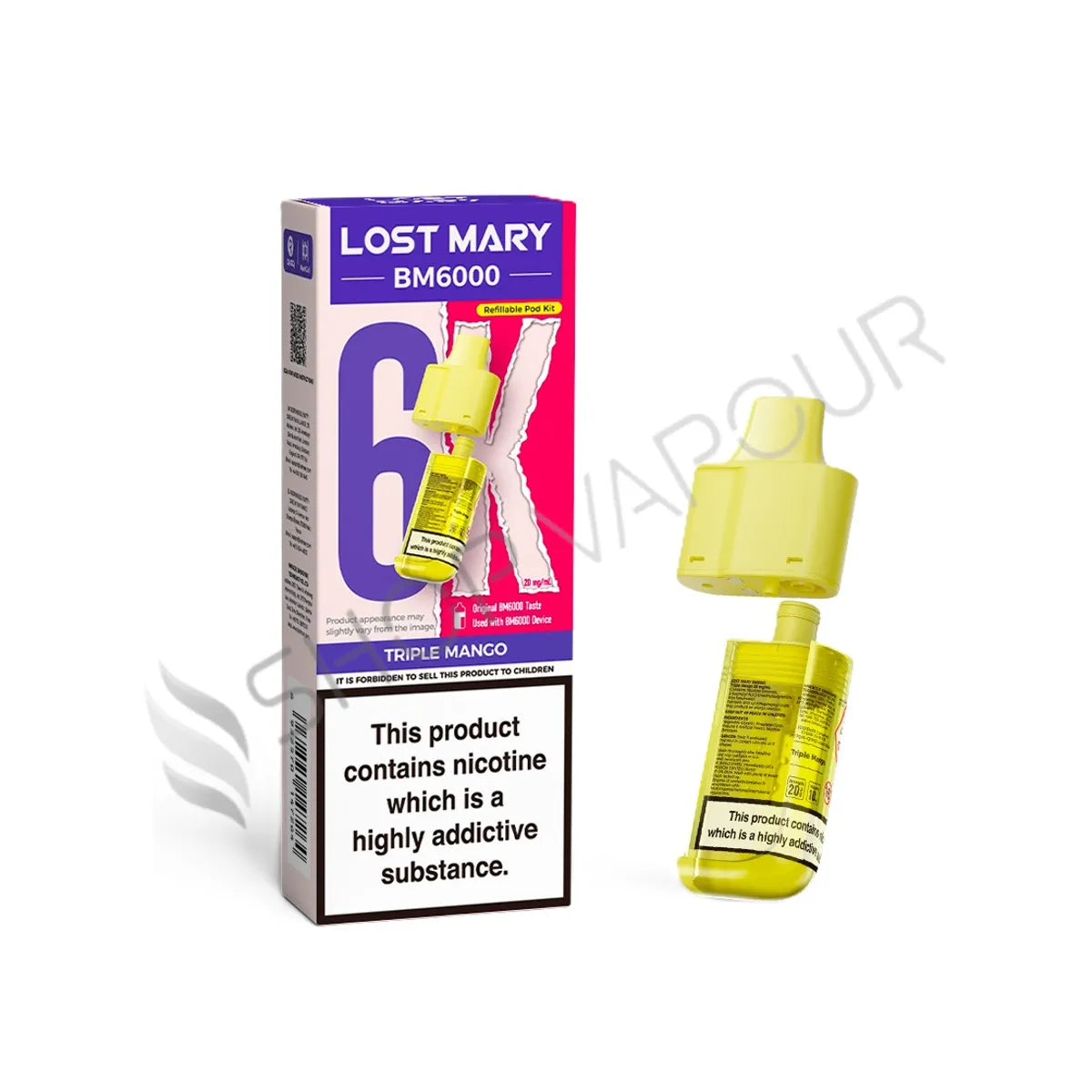 Triple Mango BM6000 Prefilled Pod & Refill by Lost Mary