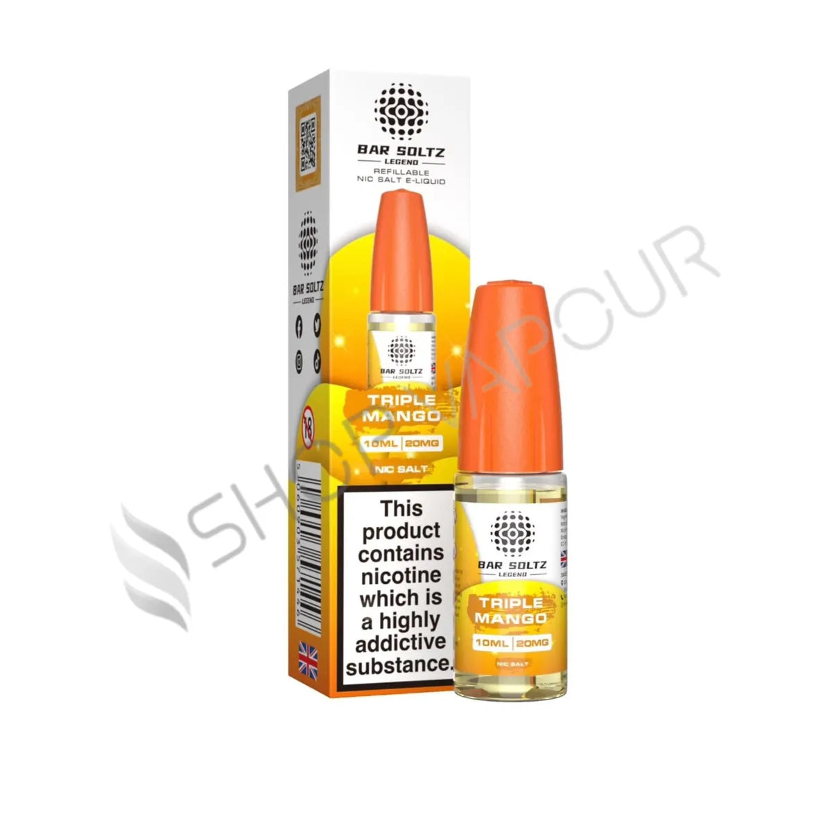 Triple Mango Nic Salt E-Liquid by Bar Soltz Legend