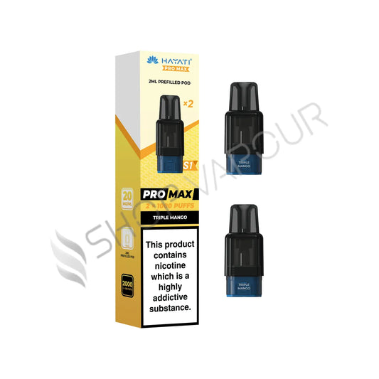 Triple Mango Pro Max S1 Prefilled Pods by Hayati