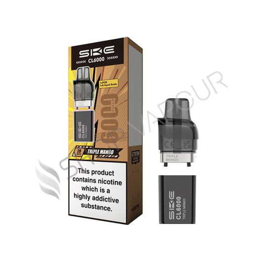 Triple Mango CL6000 Prefilled Pod & Refill by SKE Crystal