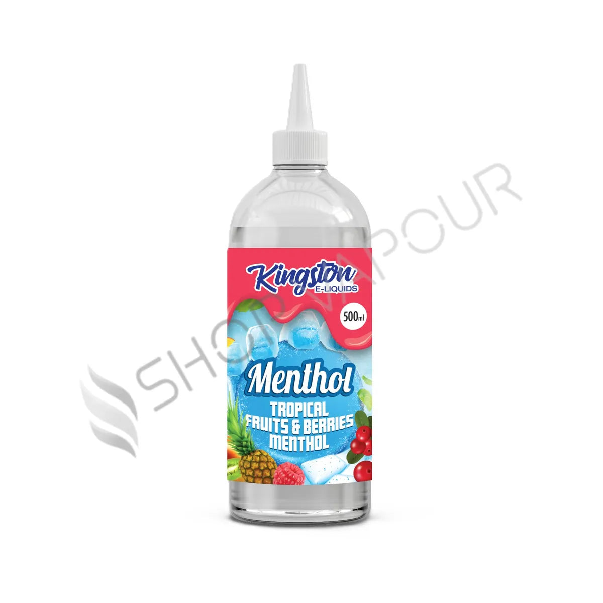 Tropical Fruit & Berry Menthol 500ml Shortfill E-Liquid by Kingston