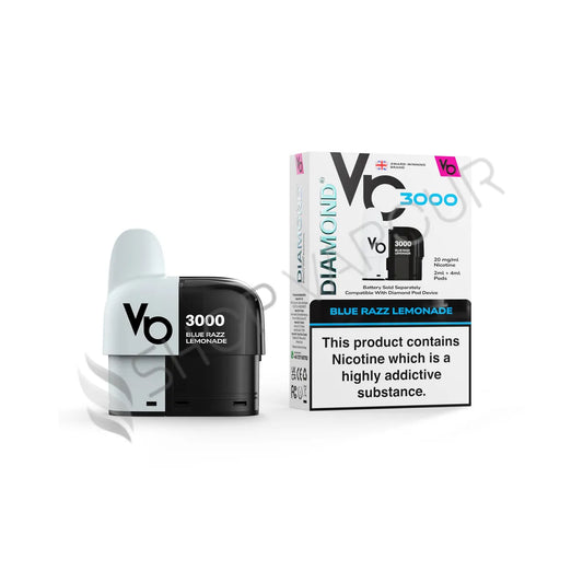 Blue Razz Lemonade Diamond 3000 Prefilled Pod & Refill by Vapes Bars