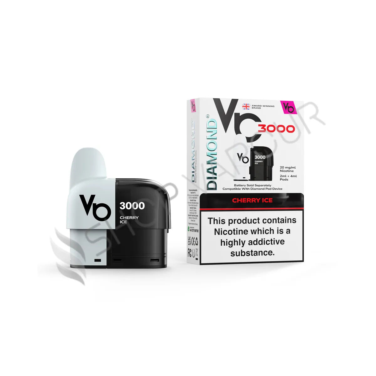 Cherry Ice Diamond 3000 Prefilled Pod & Refill by Vapes Bars