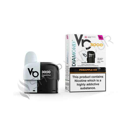 Pineapple Ice Diamond 3000 Prefilled Pod & Refill by Vapes Bars