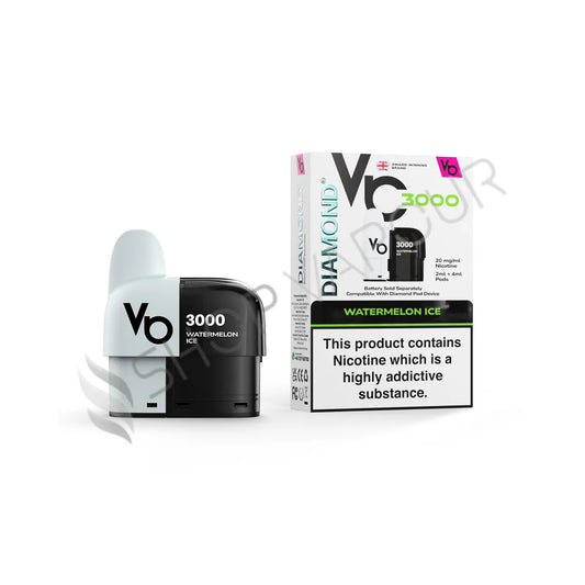 Watermelon Ice Diamond 3000 Prefilled Pod & Refill by Vapes Bars