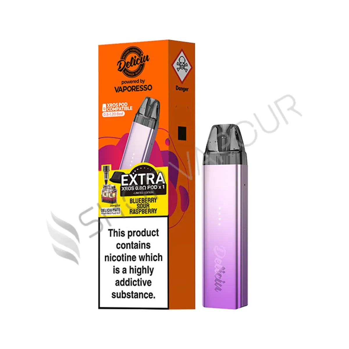 Vaporesso Deliciu Mate Vape Kit - Blueberry Sour Raspberry