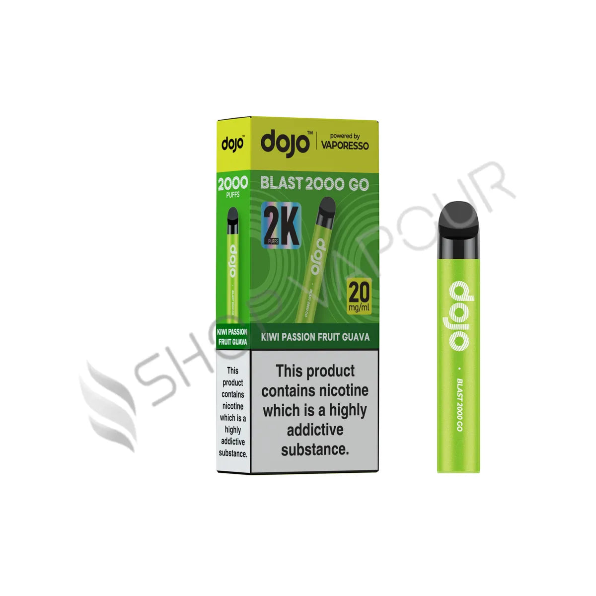 Vaporesso Dojo Blast 2000 Go Prefilled Pod Kit - Kiwi Passionfruit Guava