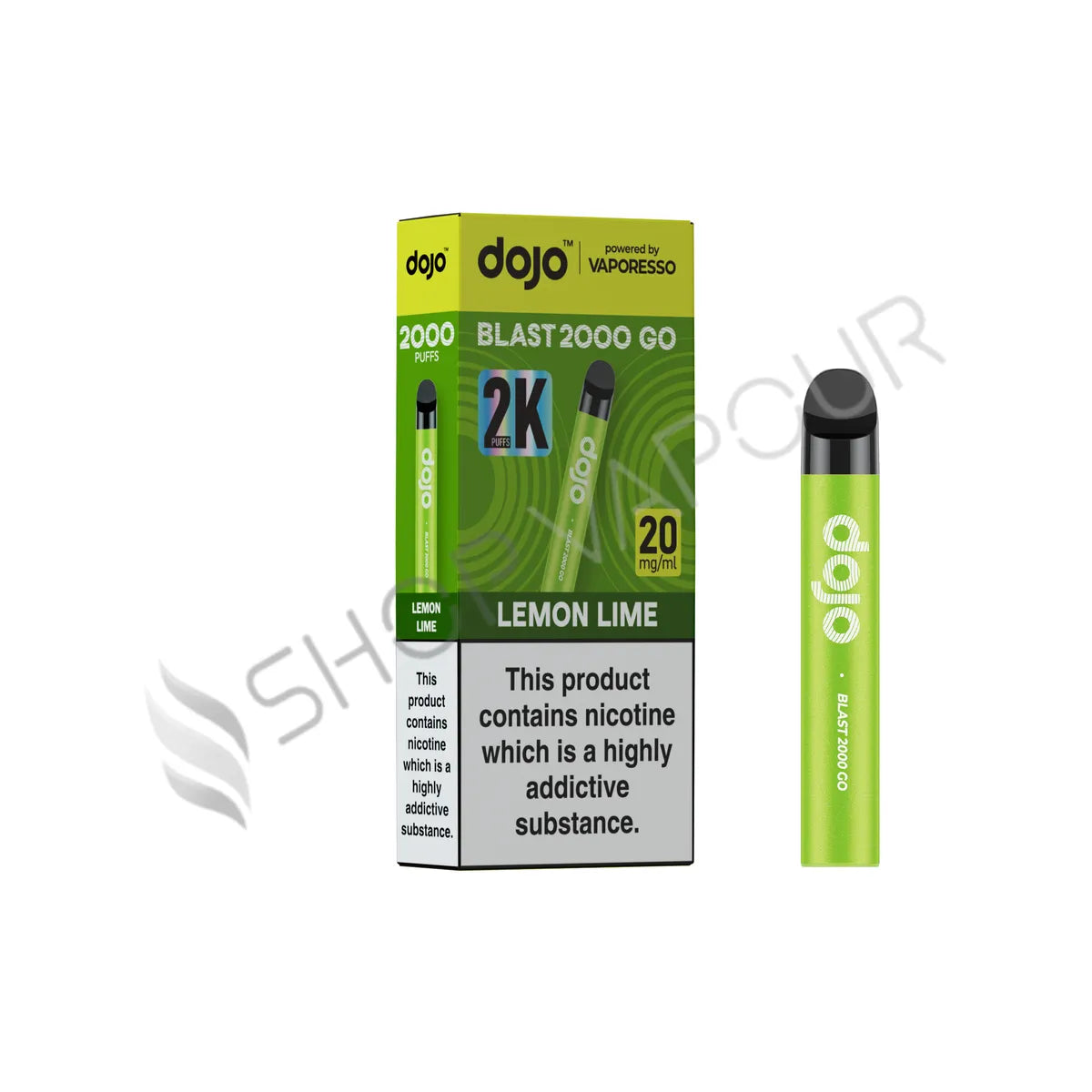 Vaporesso Dojo Blast 2000 Go Prefilled Pod Kit - Lemon Lime