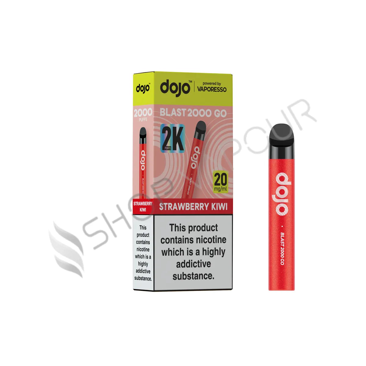 Vaporesso Dojo Blast 2000 Go Prefilled Pod Kit - Strawberry Kiwi