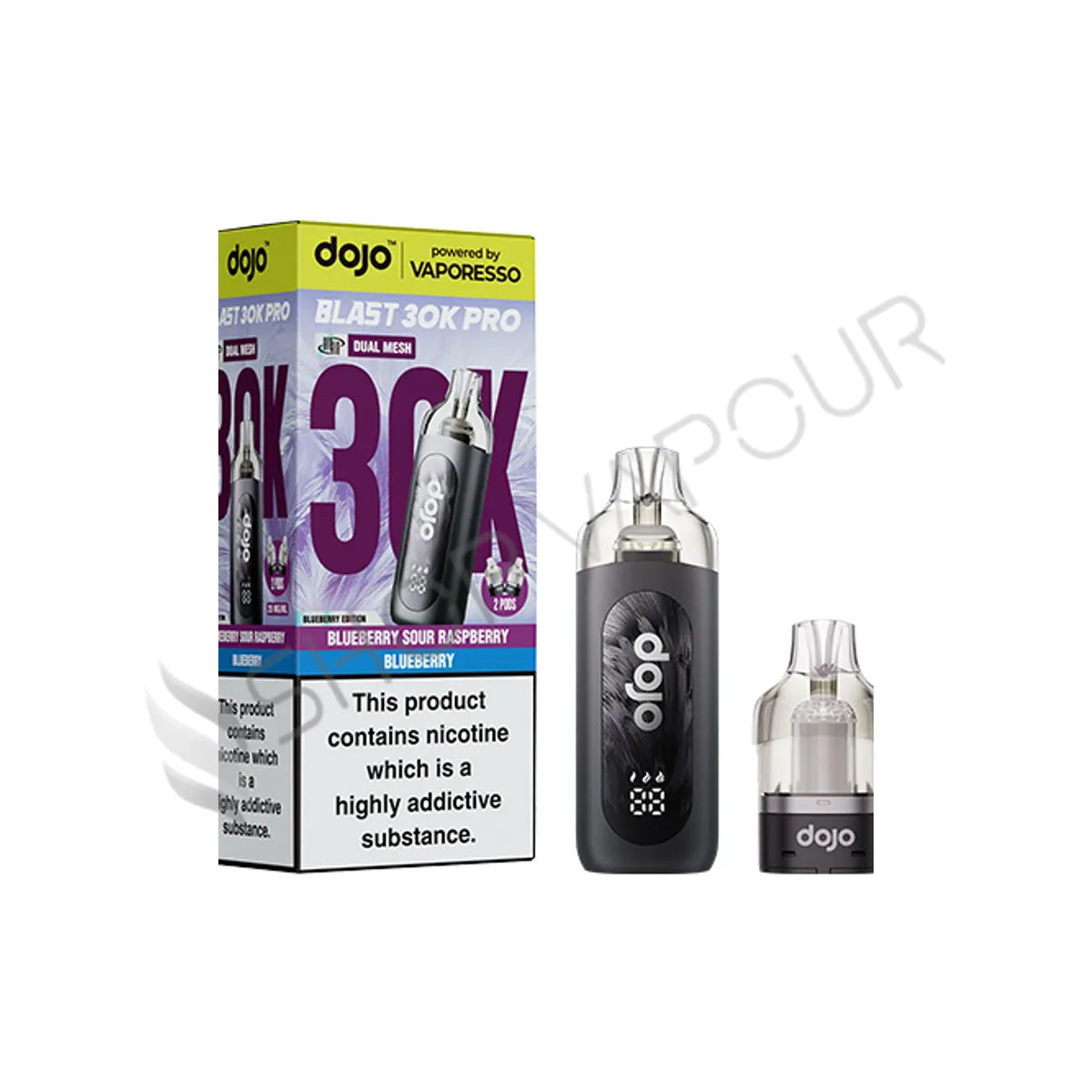 Vaporesso Dojo Blast 30K Pro Prefilled Pod Kit - Blueberry Sour Raspberry & Blueberry