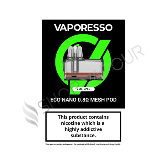 Vaporesso Eco Nano Replacement Pods - 0.8 Ohm