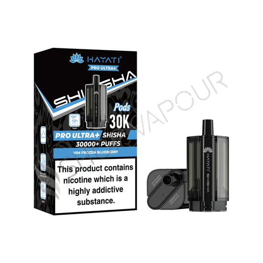 Vim Frozen Blueberry / Vim Frozen Pro Ultra Plus Shisha 30K Prefilled Pod & Refill by Hayati