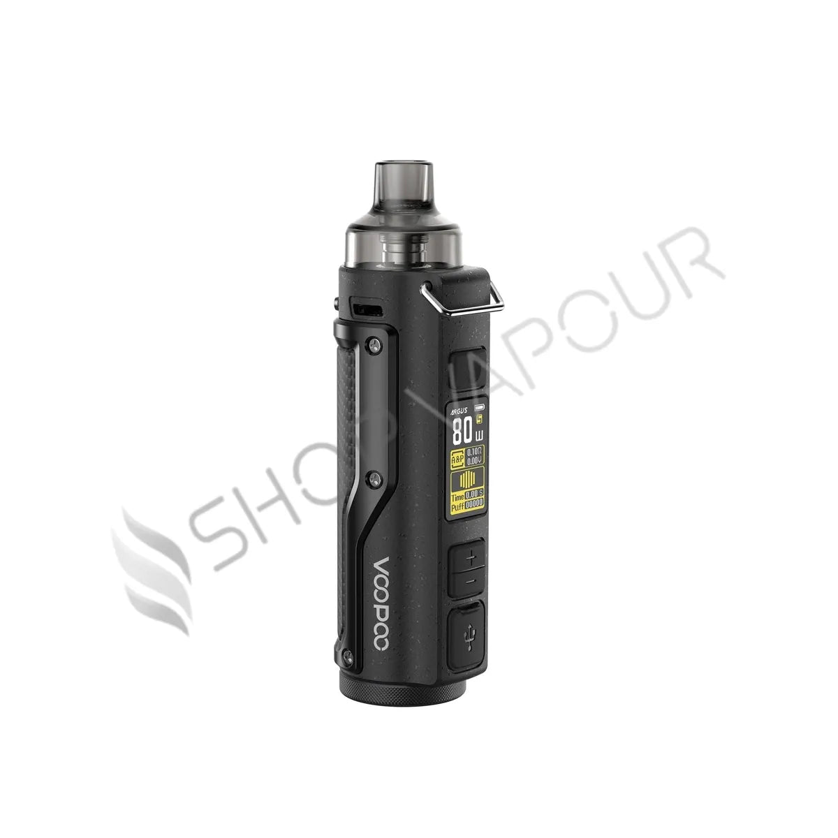 Voopoo Argus Pro Pod Vape Kit - Carbon Fibre and Black
