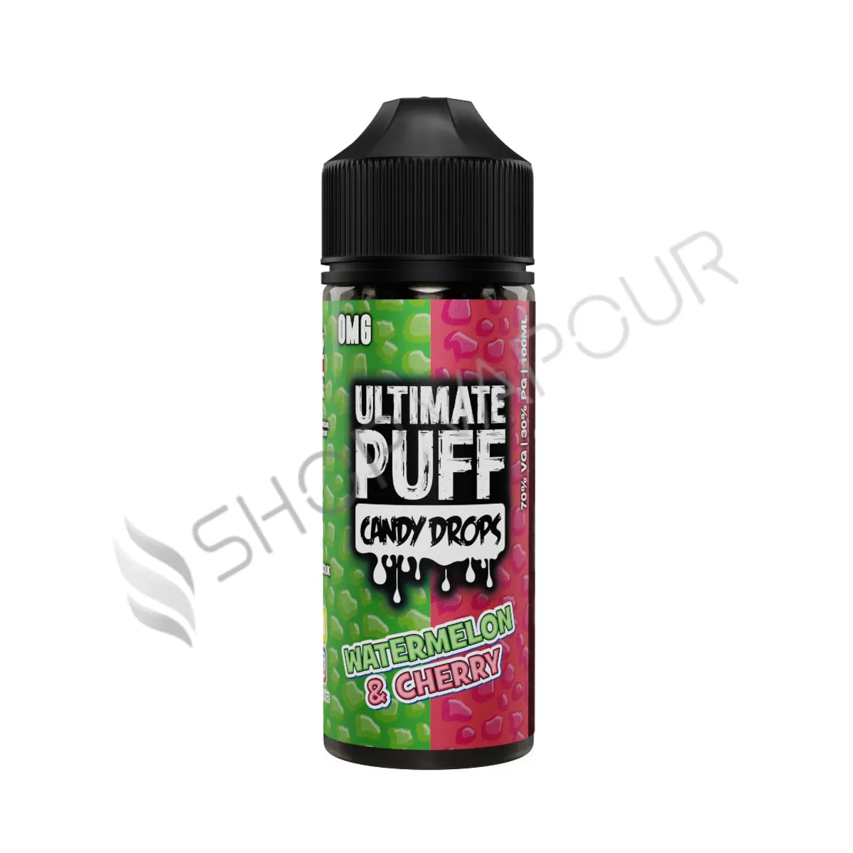 Watermelon & Cherry 100ml Shortfill E Liquid by Ultimate Puff Candy Drops