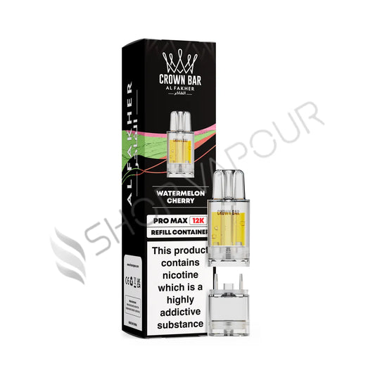 Watermelon Cherry Crown Bar Pro Max 12K Prefilled Pod & Refill by Al Fakher