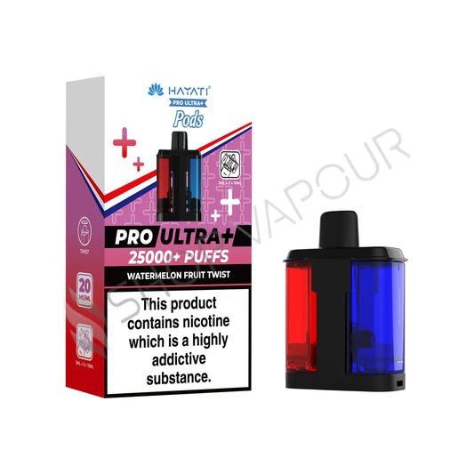 Watermelon Fruit Twist Pro Ultra Plus 25K Prefilled Pod & Refill by Hayati