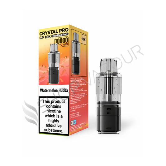 Watermelon Hubba CP 10K Prefilled Pod & Refill by Crystal Pro
