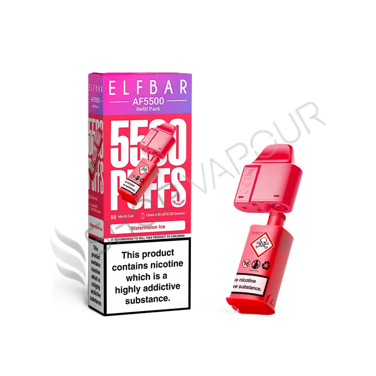 Watermelon Ice AF5500 Prefilled Pod & Refill by Elf Bar
