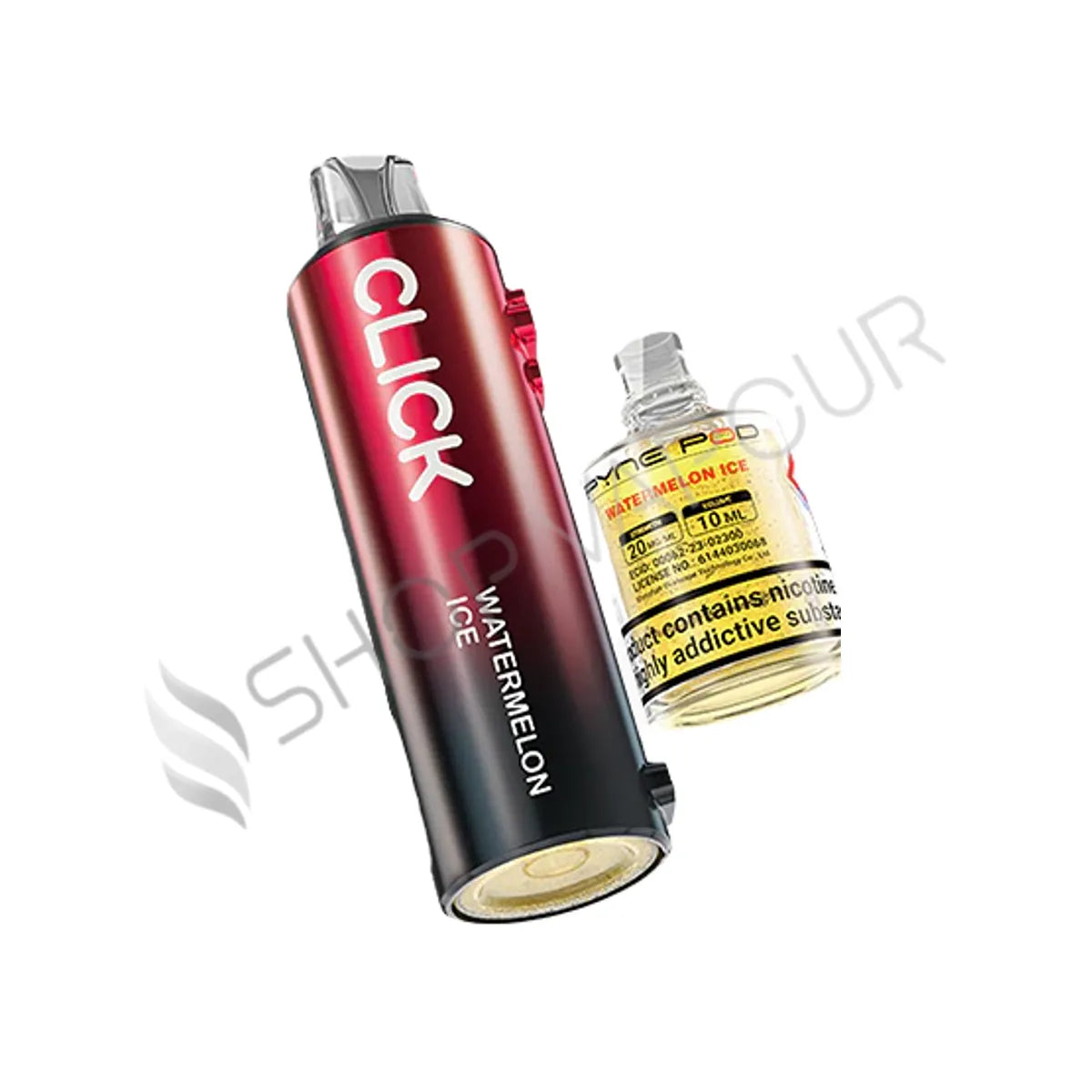 Watermelon Ice Click 10K Pod & Bottle by Pyne Pod