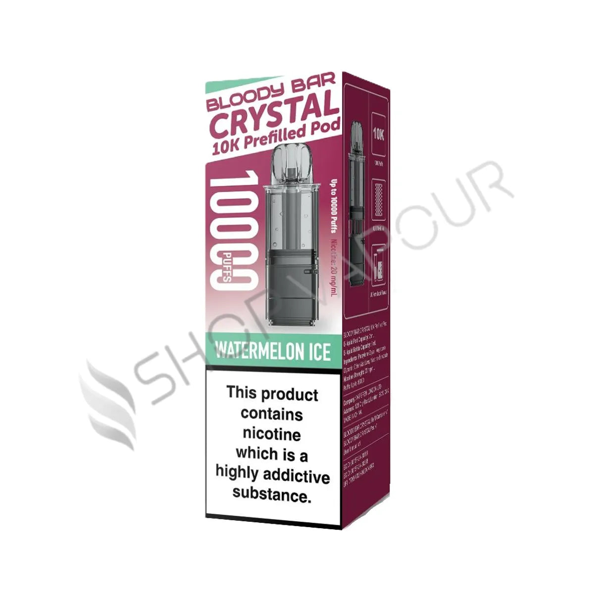 Watermelon Ice Crystal 10K Prefilled Pod & Refill by Bloody Bar