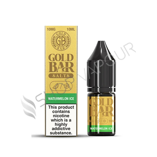 Watermelon Ice Nic Salt E-Liquid by Gold Bar Salts