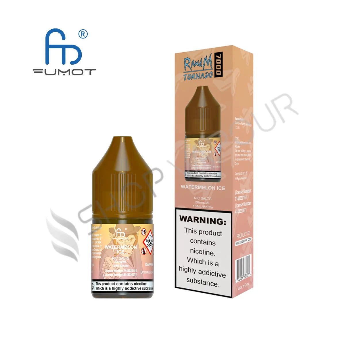 Watermelon Ice Nic Salt E-Liquid by RandM 7000