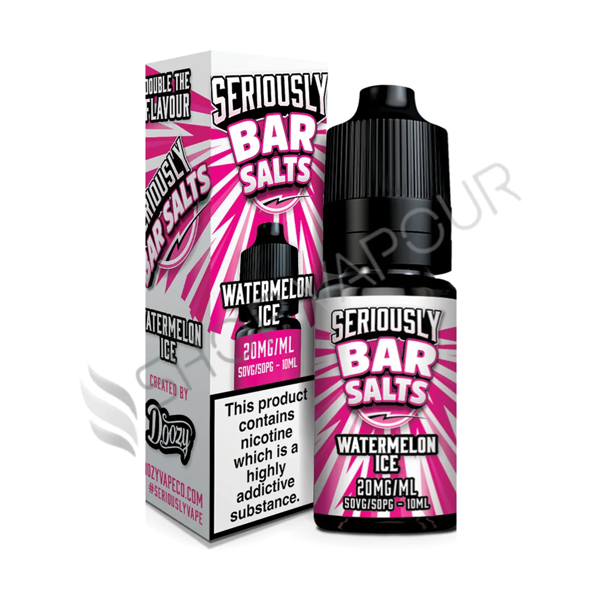 Watermelon Ice Nic Salt E-liquid by Seriously Bar Salts