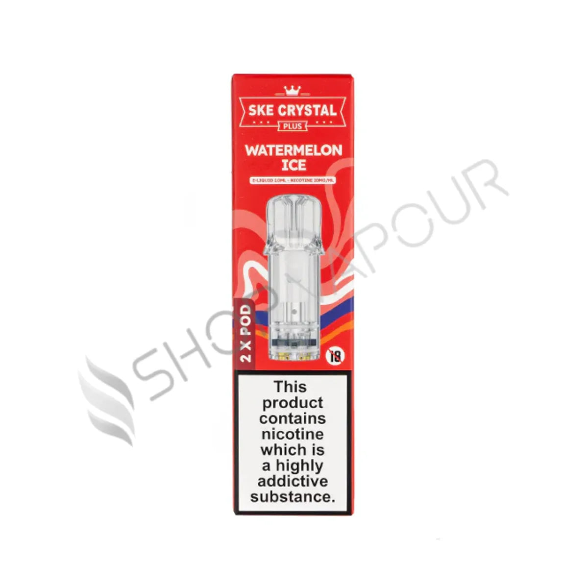 Watermelon Ice Crystal Plus Prefilled Pods by SKE