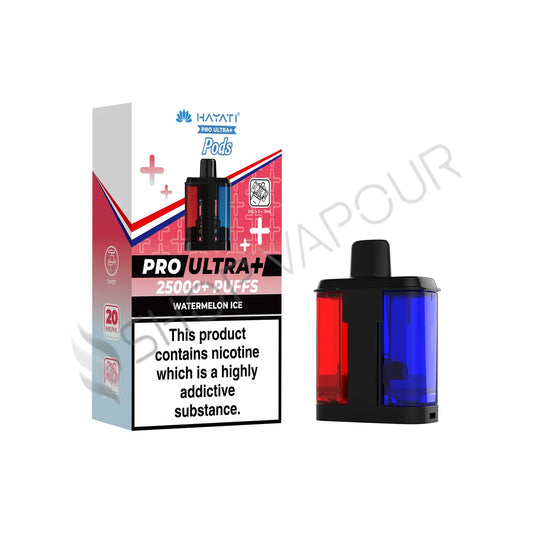 Watermelon Ice Pro Ultra Plus 25K Prefilled Pod & Refill by Hayati