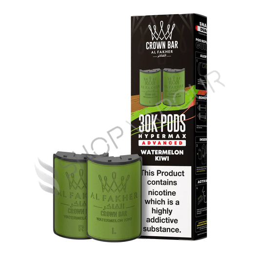 Watermelon Kiwi 30K Hypermax Prefilled Pod & Refill by Al Fakher