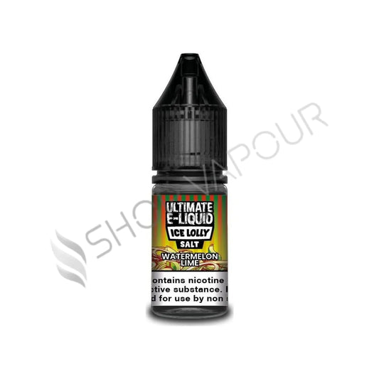 Watermelon Lime Nic Salt E-liquid by Ultimate Juice Ice Lolly