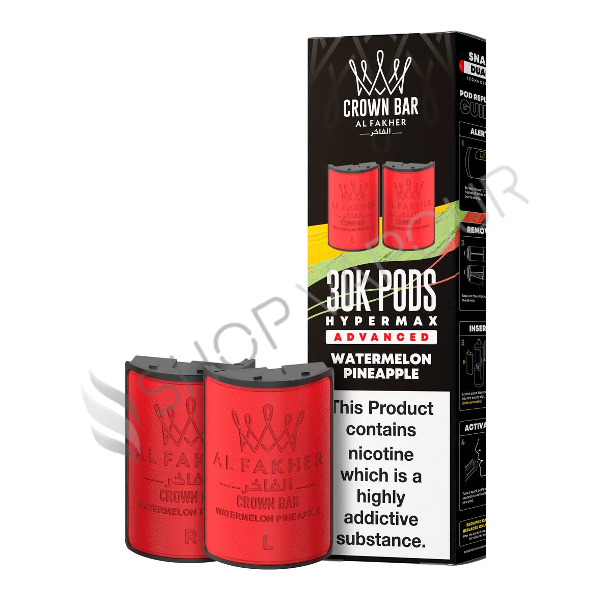 Watermelon Pineapple 30K Hypermax Prefilled Pod & Refill by Al Fakher