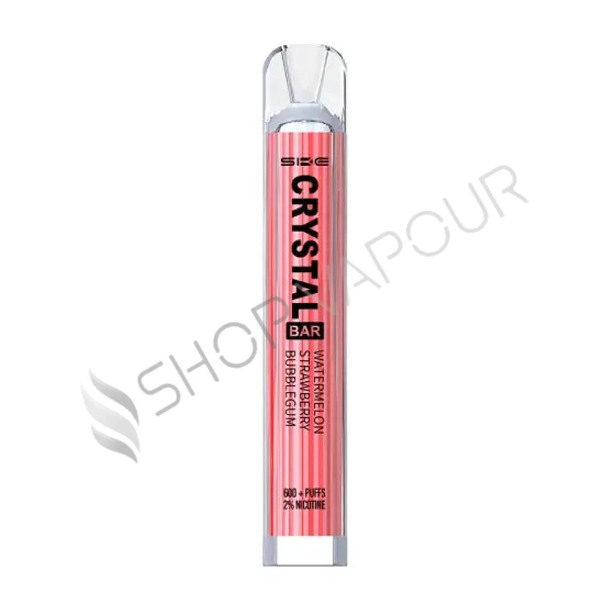 Watermelon Strawberry Bubblegum SKE Crystal Bar 600 Disposable Vape